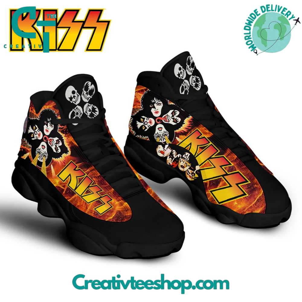 Ideafootwear KISS Band  AJ13 Sneakers Shoes For Men And Women 1