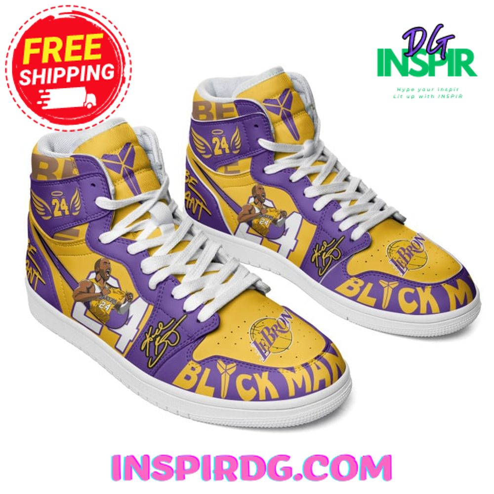 Ideafootwear Kobe Bryant Blick Mamba High AJ1 High Sneakers Shoes For Men And Women 1