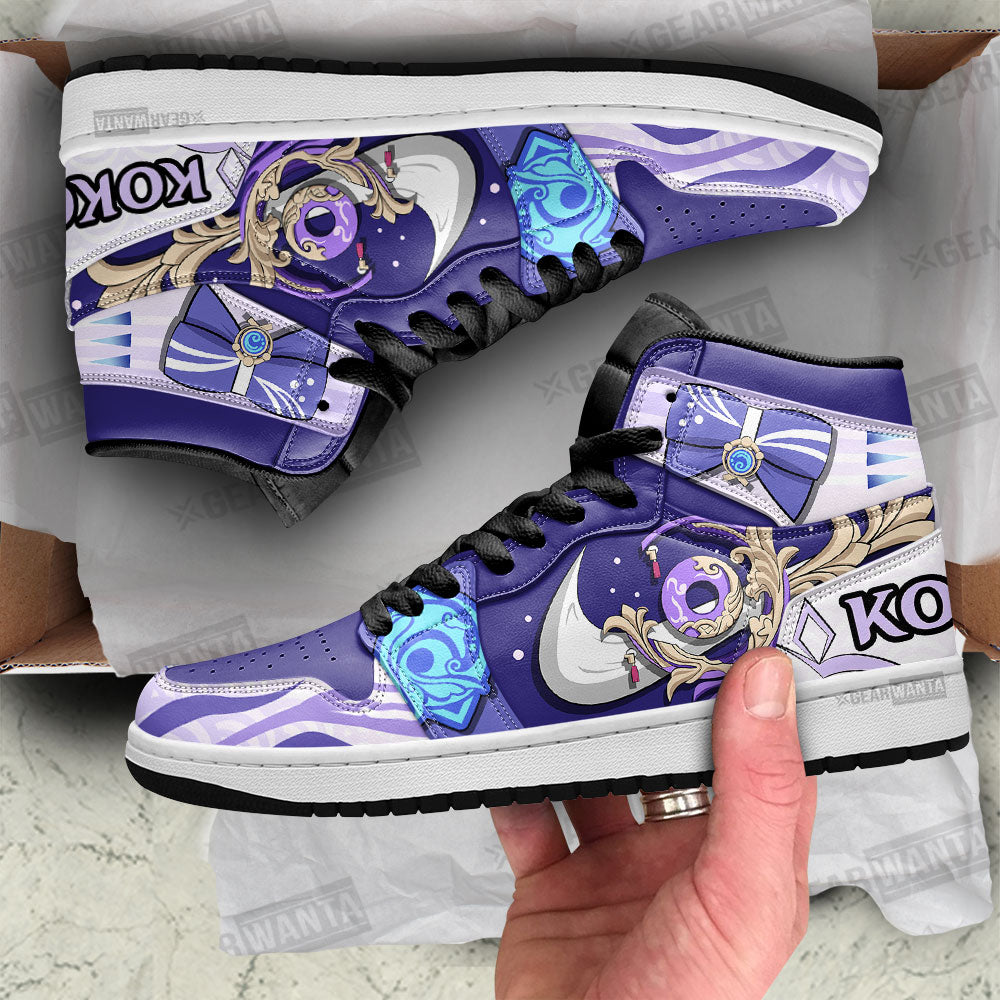 Ideafootwear Kokomi Sw Genshin Impact AJ1 High Sneakers Shoes For Men And Women 1