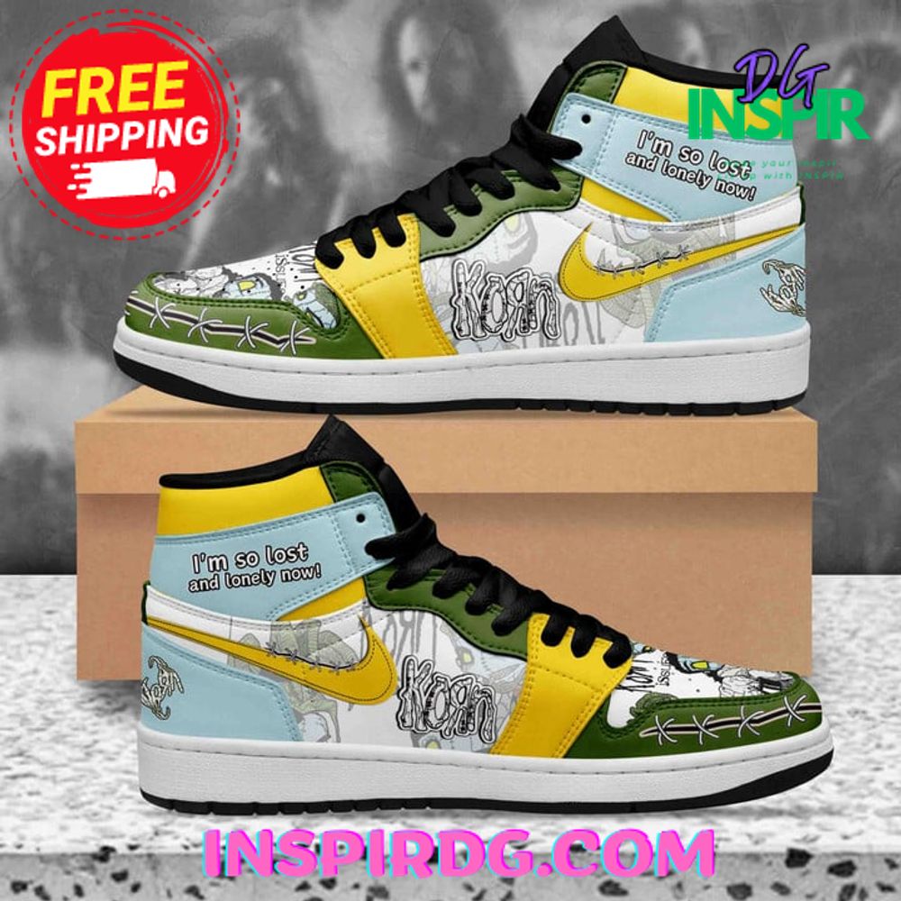 Ideafootwear Korn AJ1 High Sneakers Shoes For Men And Women 7