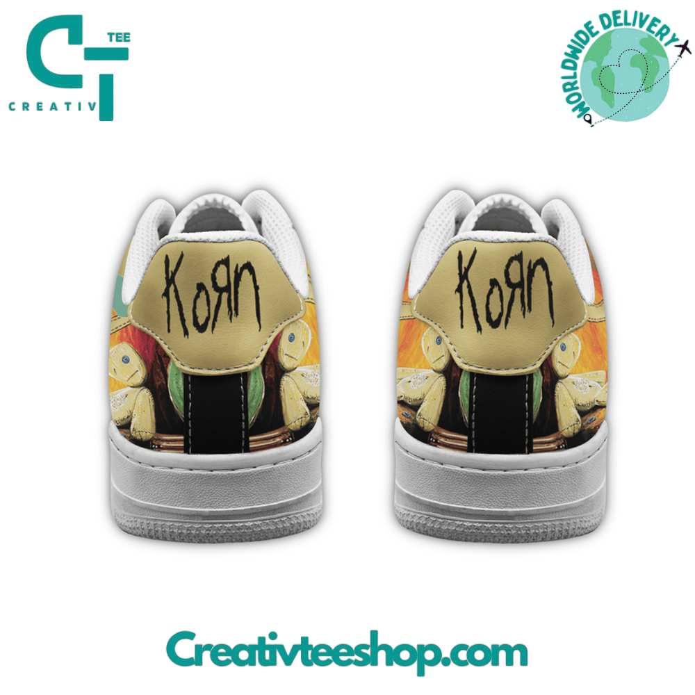 Ideafootwear Korn Nu Metal Band  Air Low-Top Sneakers Shoes For Men And Women 1
