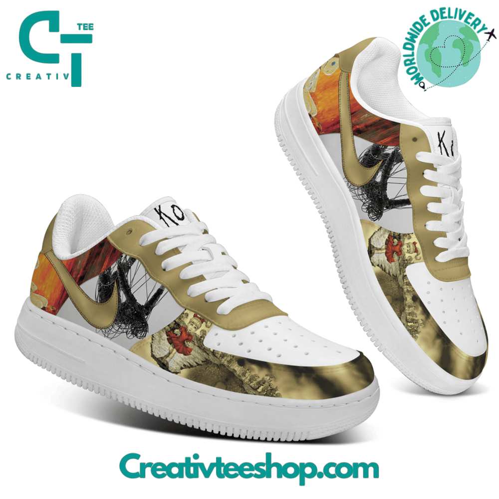 Ideafootwear Korn Nu Metal Band  Air Low-Top Sneakers Shoes For Men And Women 1