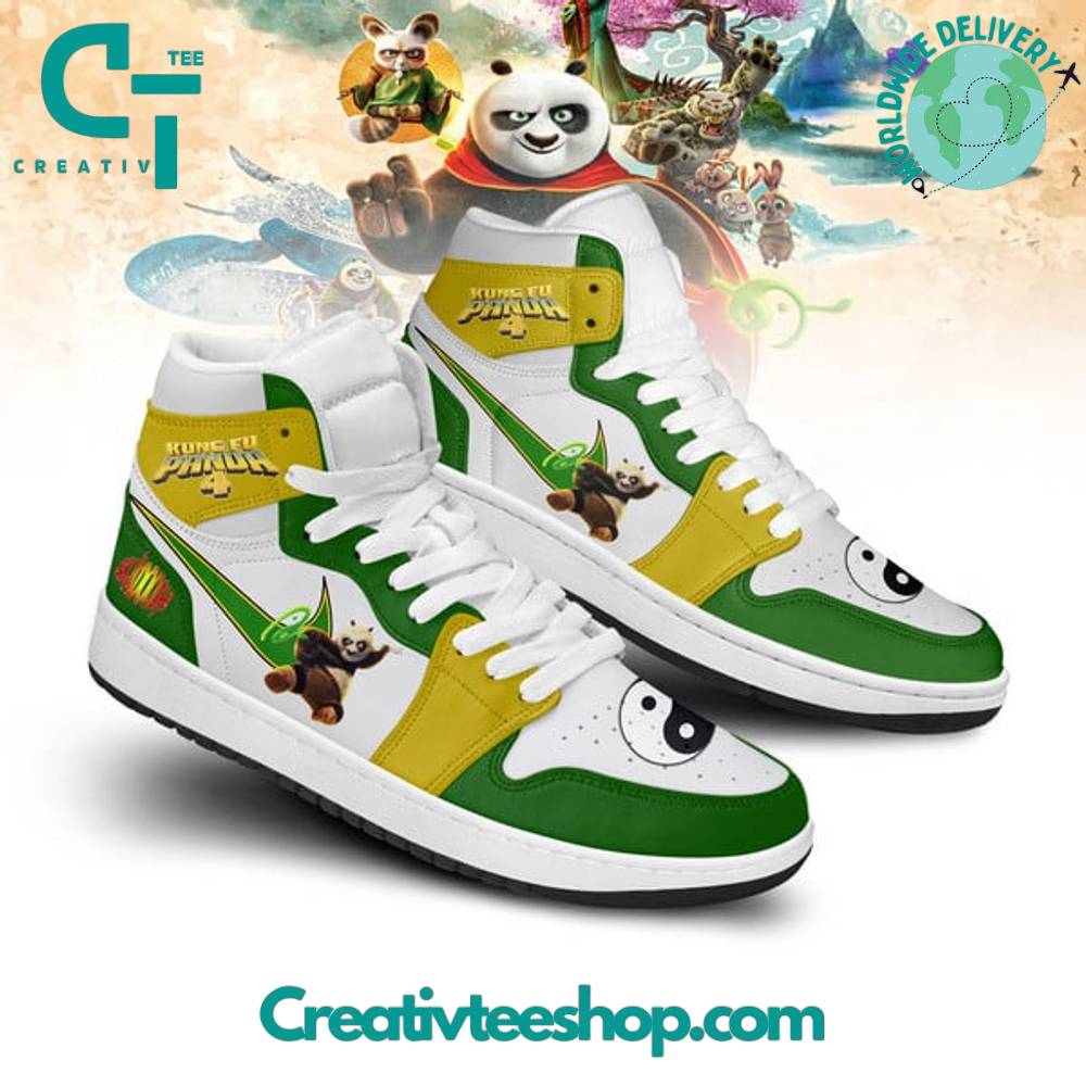 Ideafootwear Kung Fu Panda 4 AJ1 High Sneakers Shoes For Men And Women 1