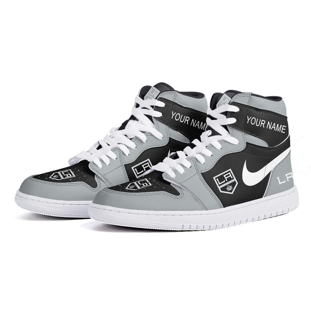 Ideafootwear LA Kings AJ1 High Sneakers Shoes For Men And Women 1