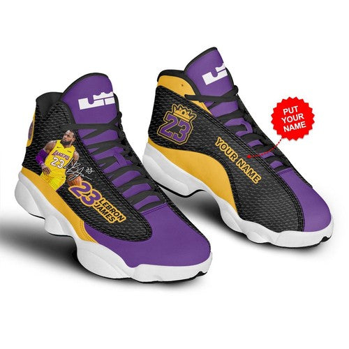 Ideafootwear Lakers Lebron James AJ13 Sneakers Shoes For Men And Women 1