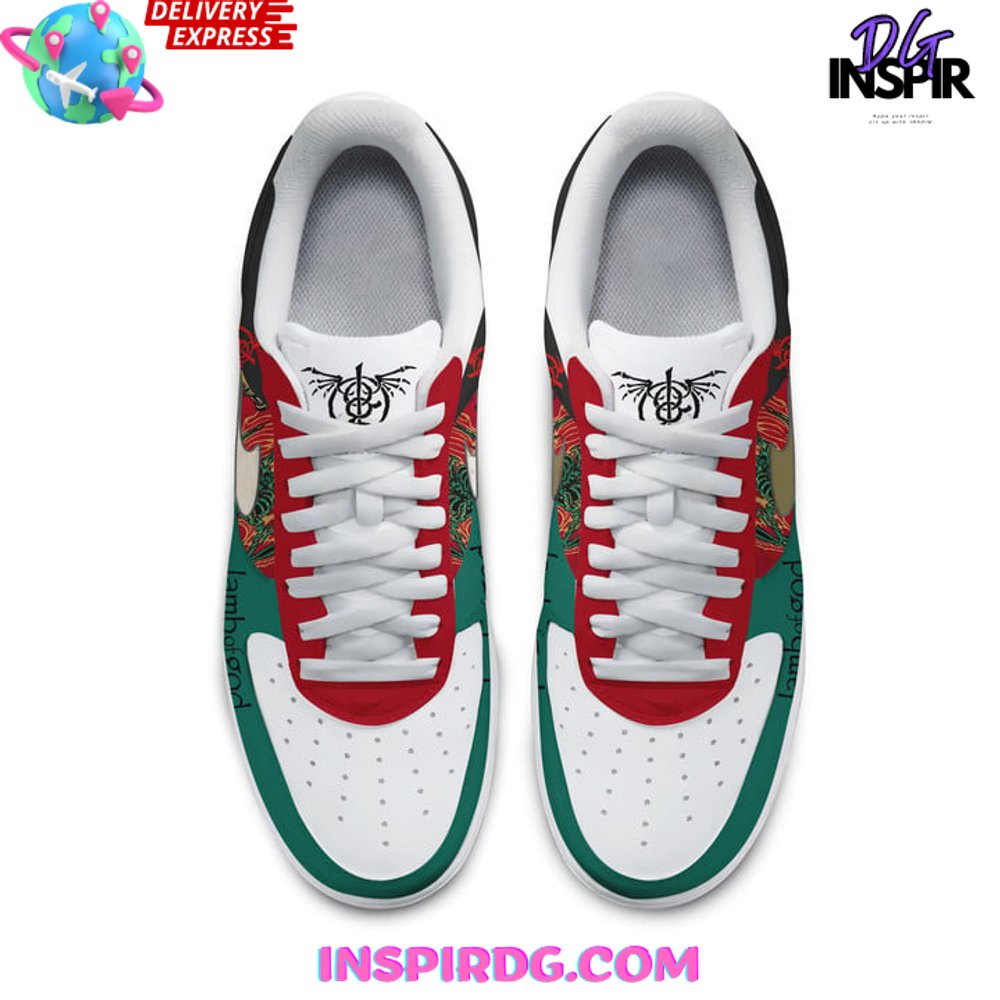 Ideafootwear Lamb Of God Air Low-Top Sneakers Shoes For Men And Women 1