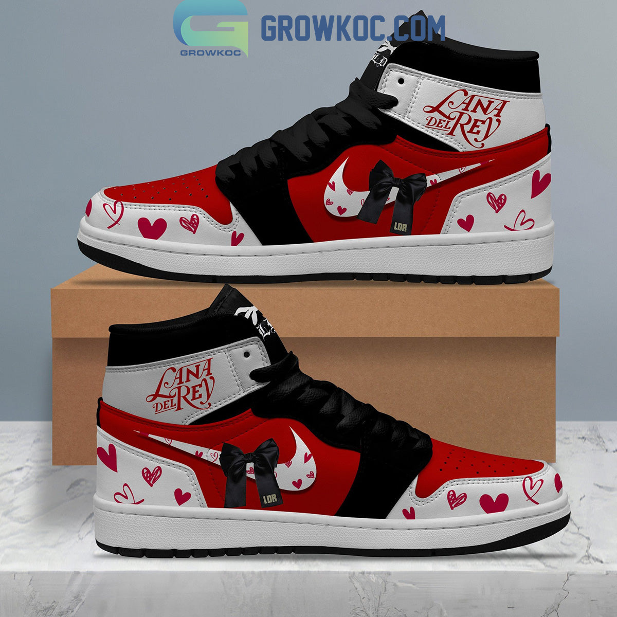 Ideafootwear Lana Del Rey AJ1 High Sneakers Shoes For Men And Women 2