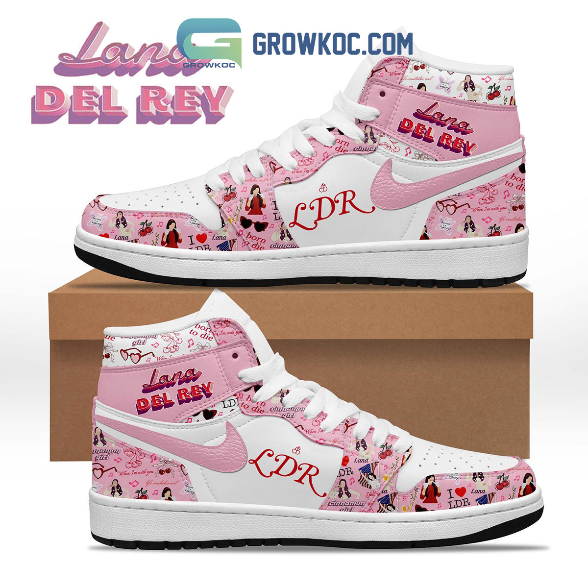 Ideafootwear Lana Del Rey AJ1 High Sneakers Shoes For Men And Women 1