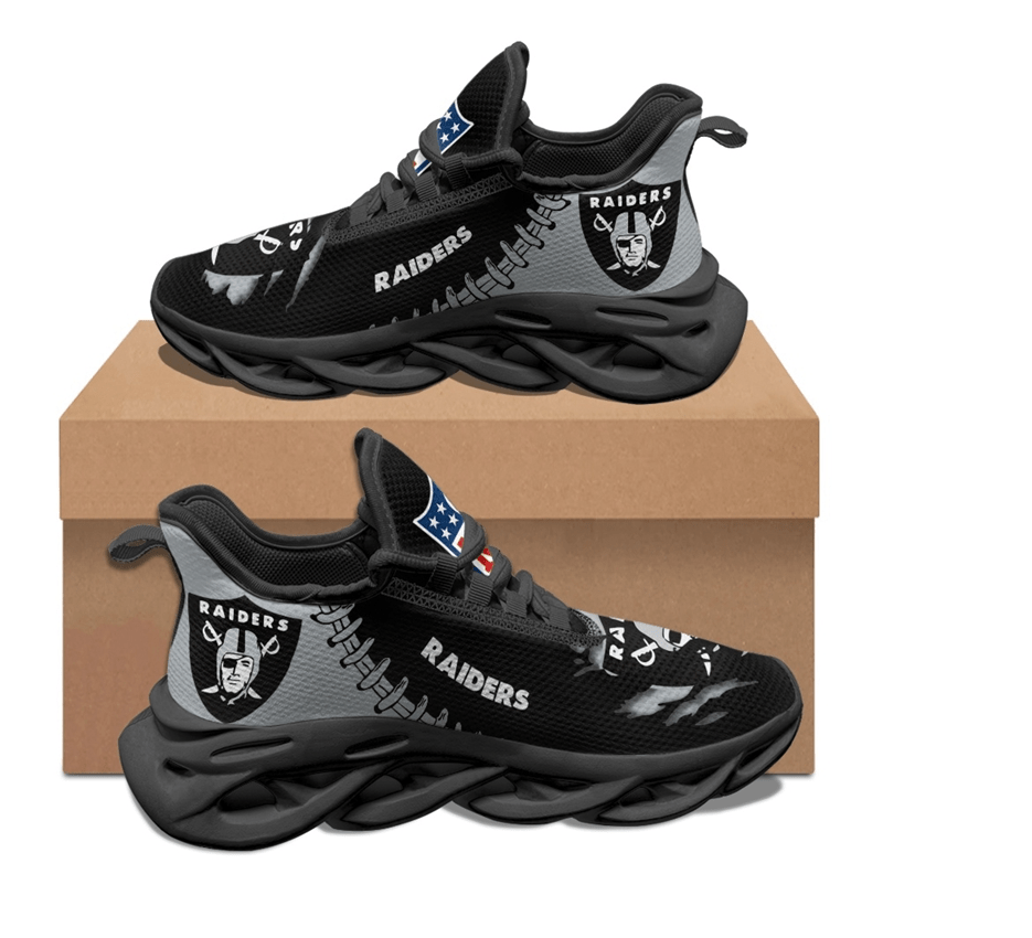 Ideafootwear Las Vegas Raiders Max Soul Shoes Sneakers For Men And Women 61