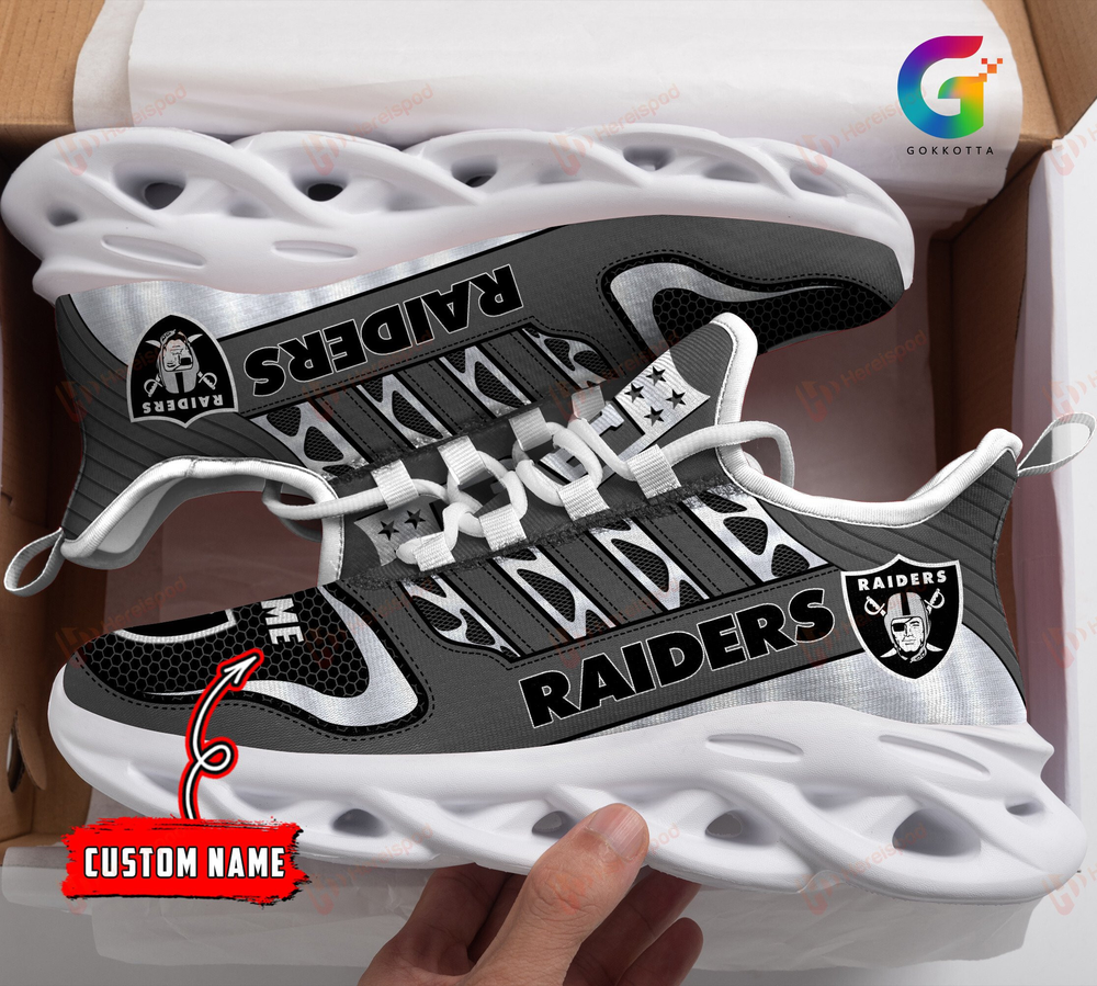 Ideafootwear Las Vegas Raiders Max Soul Shoes Sneakers For Men And Women 97