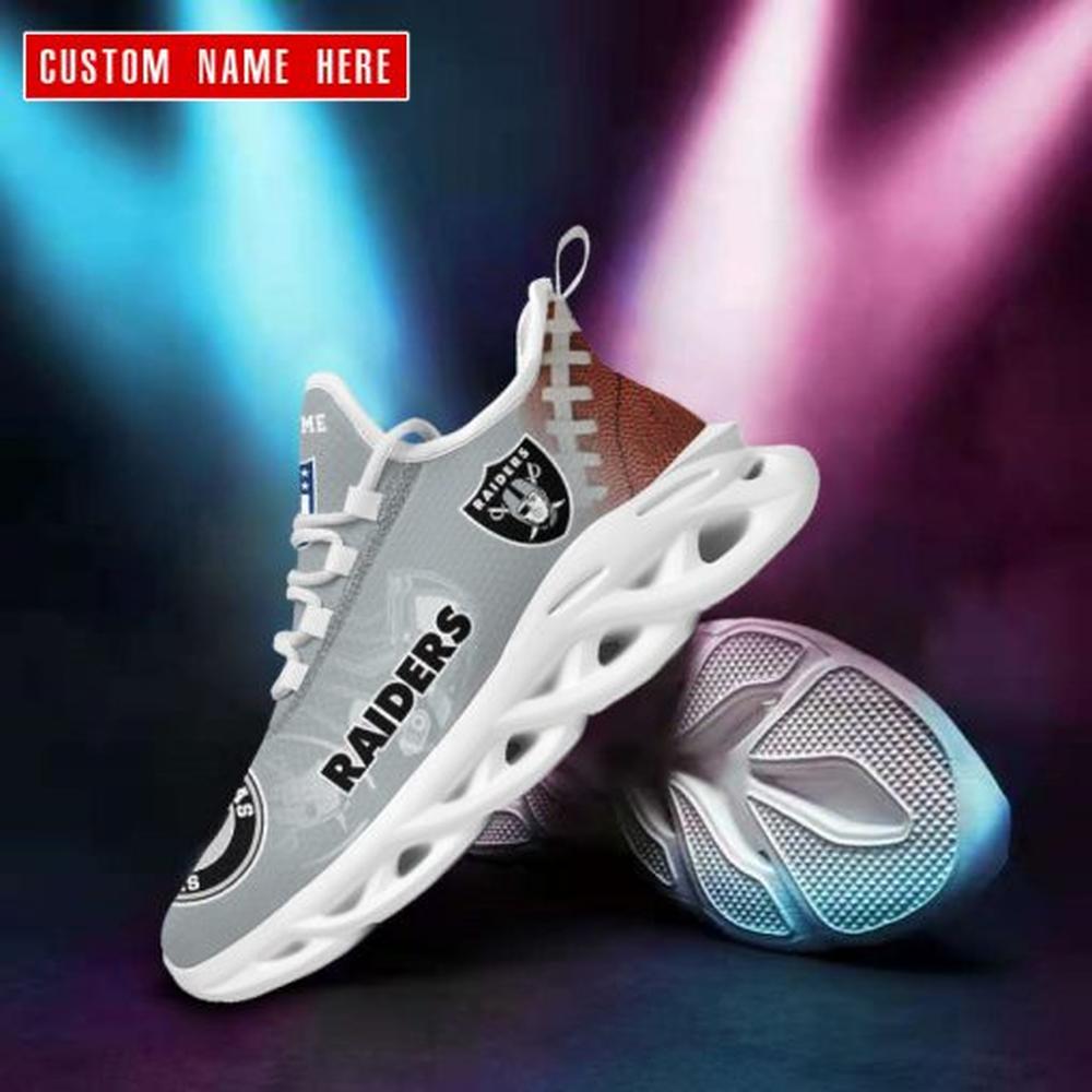 Ideafootwear Las Vegas Raiders Max Soul Shoes Sneakers For Men And Women 82