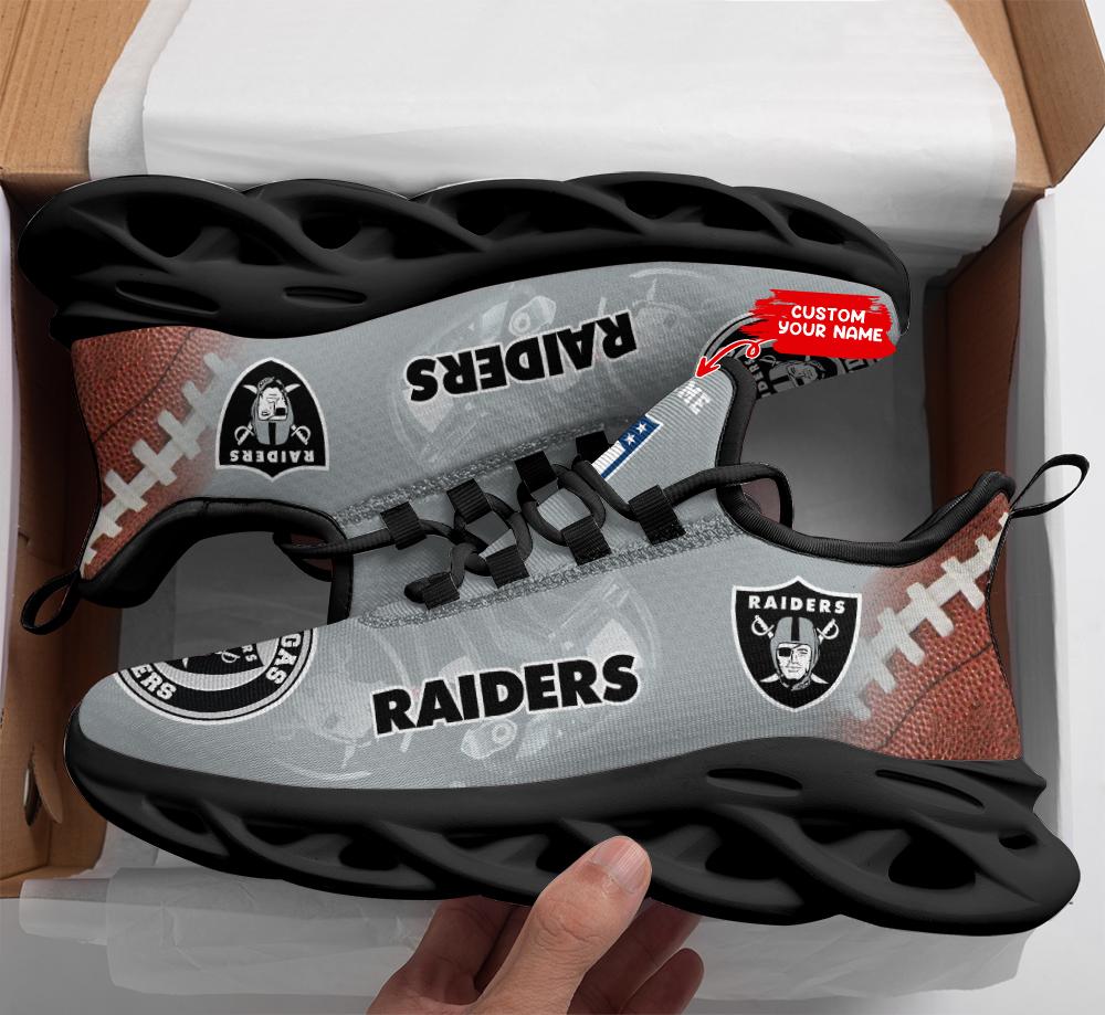 Ideafootwear Las Vegas Raiders Max Soul Shoes Sneakers For Men And Women 82