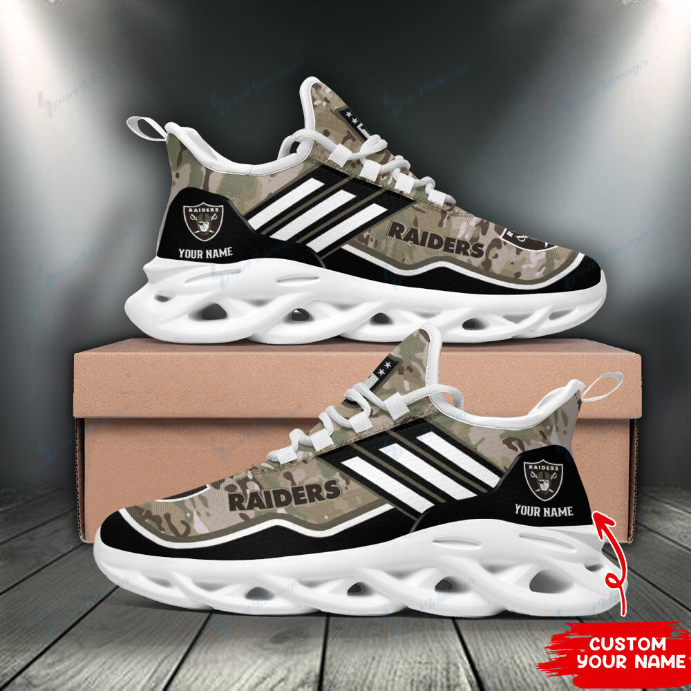 Ideafootwear Las Vegas Raiders Max Soul Shoes Sneakers For Men And Women 79