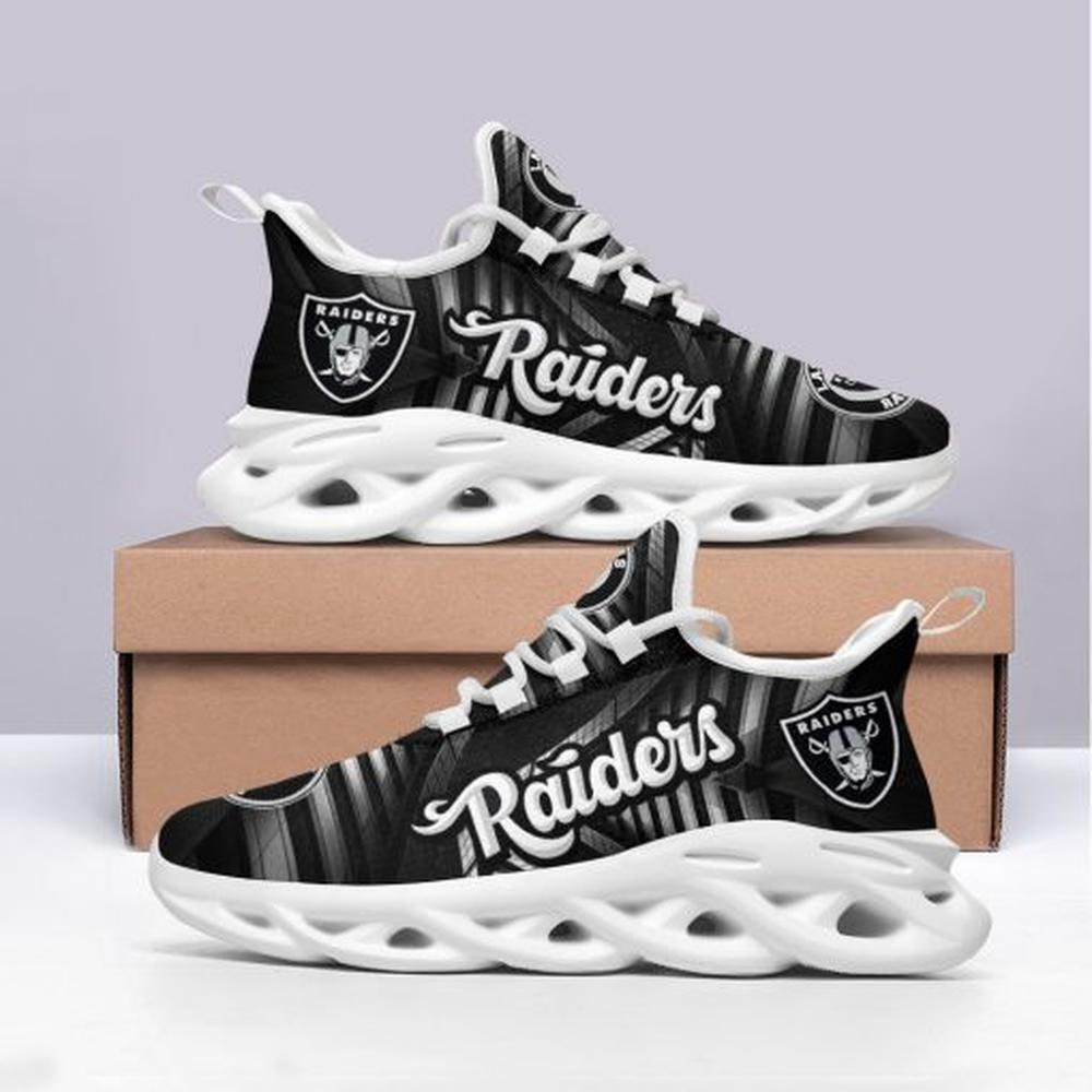 Ideafootwear Las Vegas Raiders Max Soul Shoes Sneakers For Men And Women 21