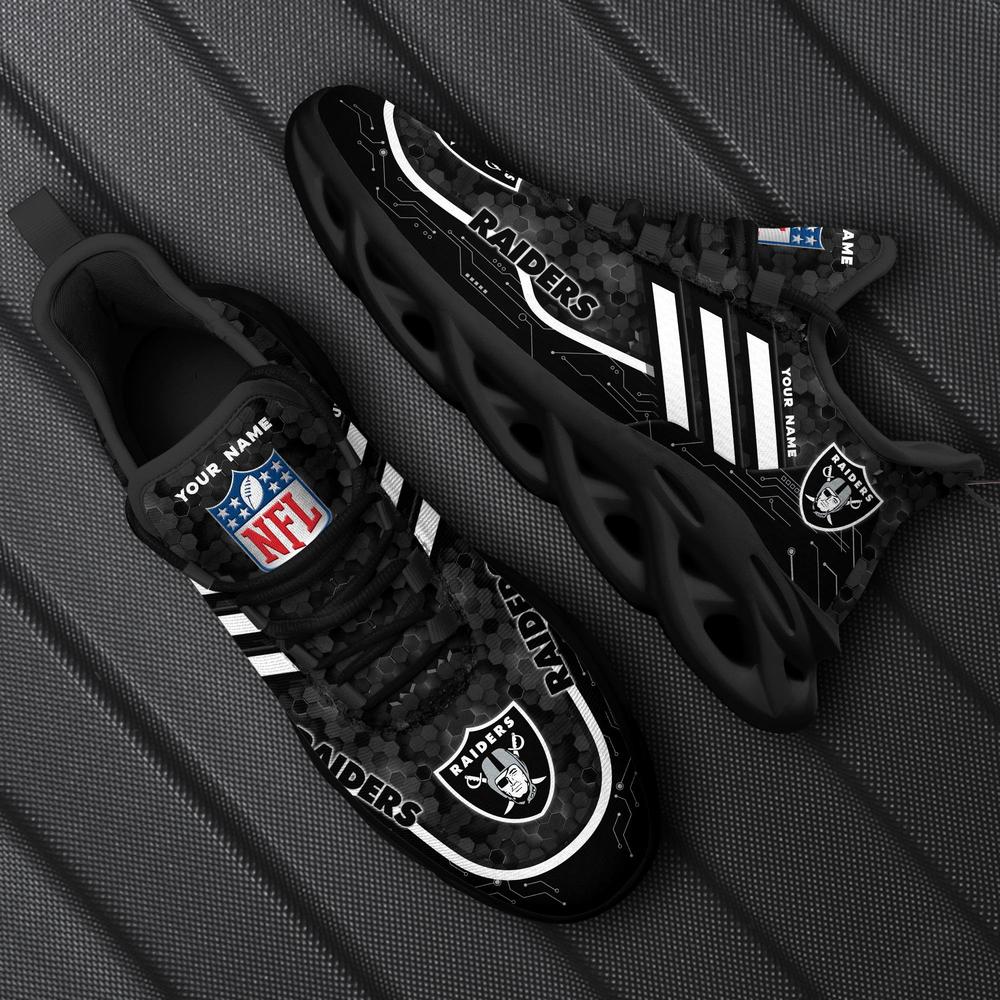 Ideafootwear Las Vegas Raiders Max Soul Shoes Sneakers For Men And Women 103