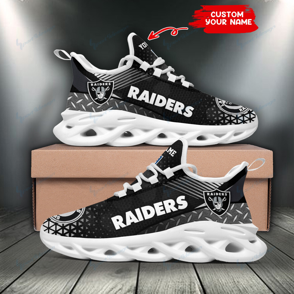 Ideafootwear Las Vegas Raiders Max Soul Shoes Sneakers For Men And Women 99