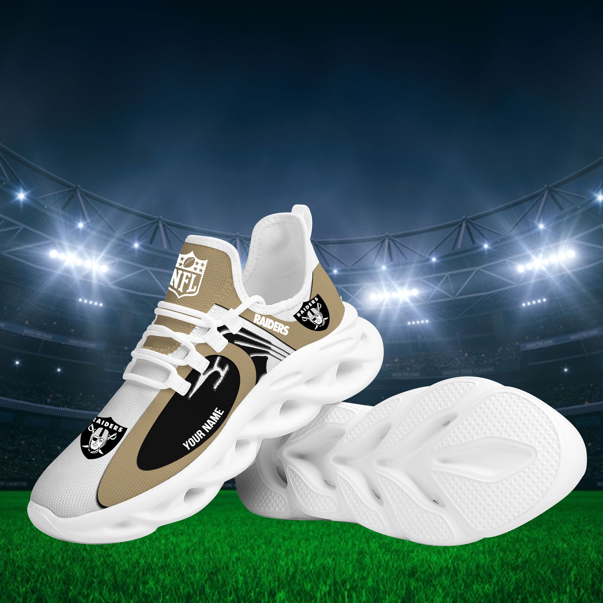 Ideafootwear Las Vegas Raiders Max Soul Shoes Sneakers For Men And Women 94