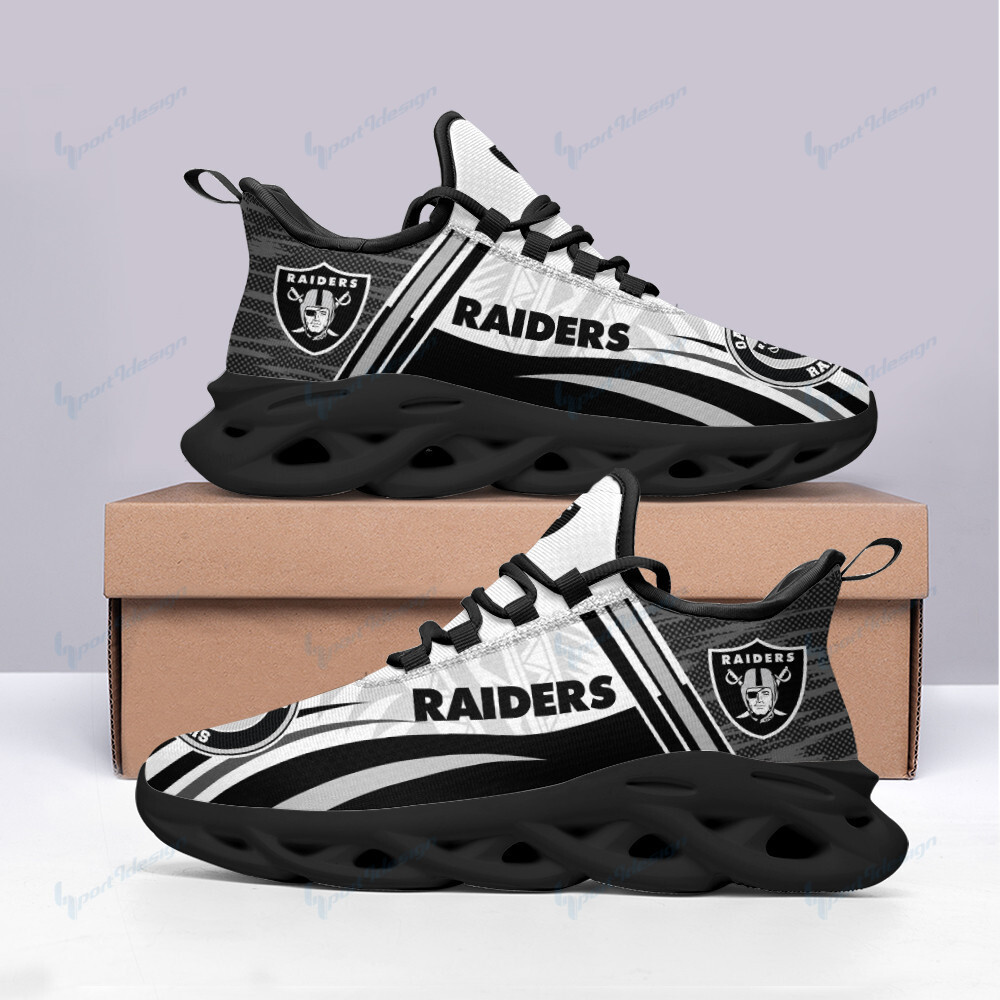 Ideafootwear Las Vegas Raiders Max Soul Shoes Sneakers For Men And Women 25