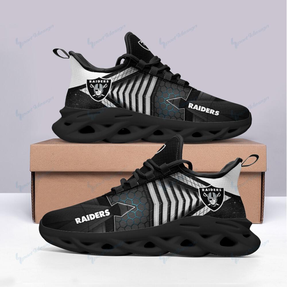Ideafootwear Las Vegas Raiders Max Soul Shoes Sneakers For Men And Women 24