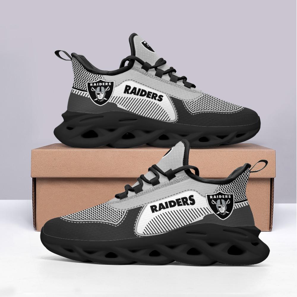 Ideafootwear Las Vegas Raiders Max Soul Shoes Sneakers For Men And Women 11