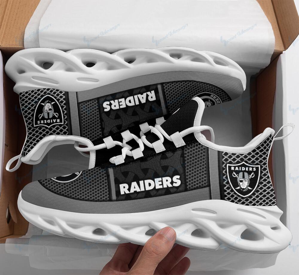 Ideafootwear Las Vegas Raiders Max Soul Shoes Sneakers For Men And Women 10