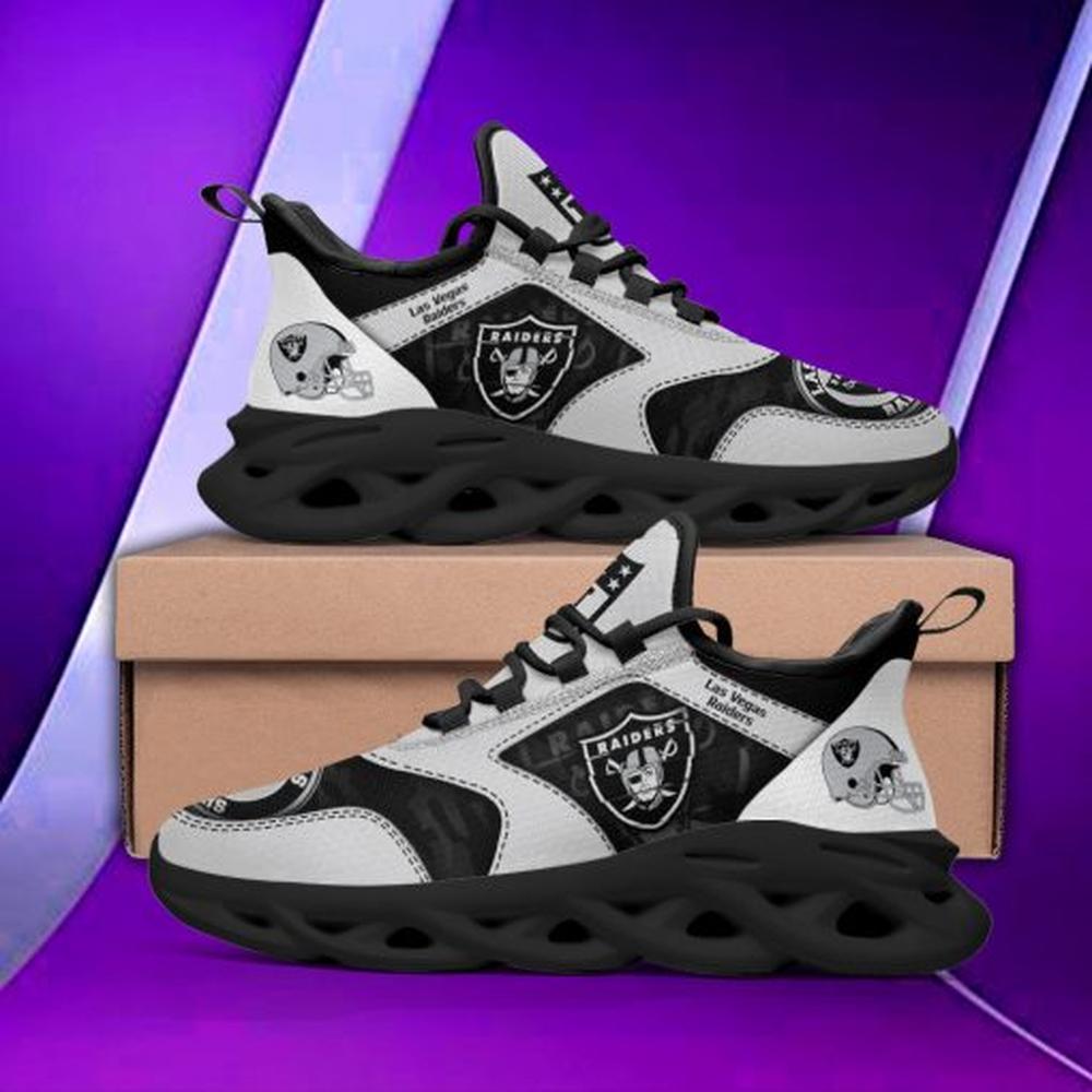 Ideafootwear Las Vegas Raiders Max Soul Shoes Sneakers For Men And Women 112