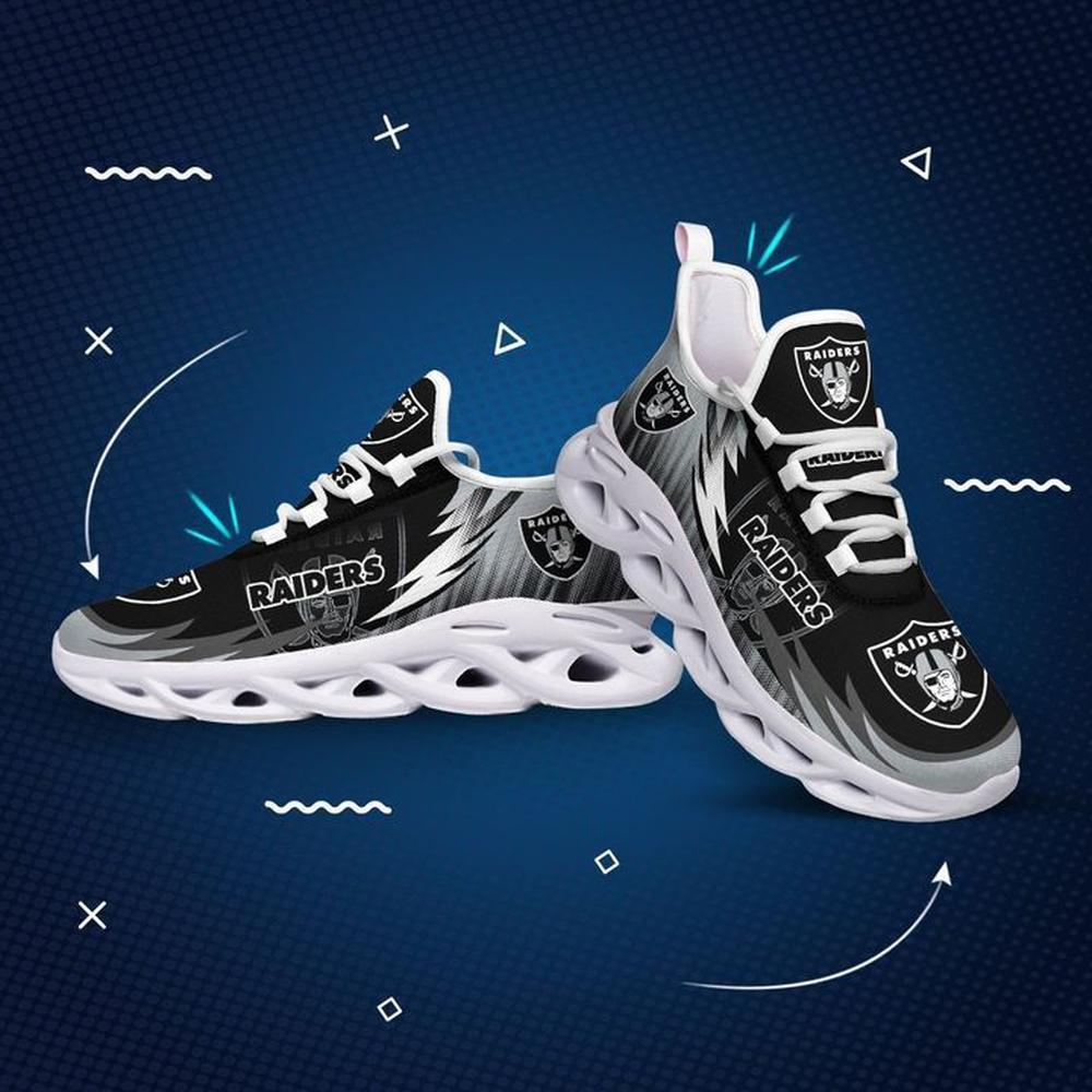 Ideafootwear Las Vegas Raiders Max Soul Shoes Sneakers For Men And Women 114