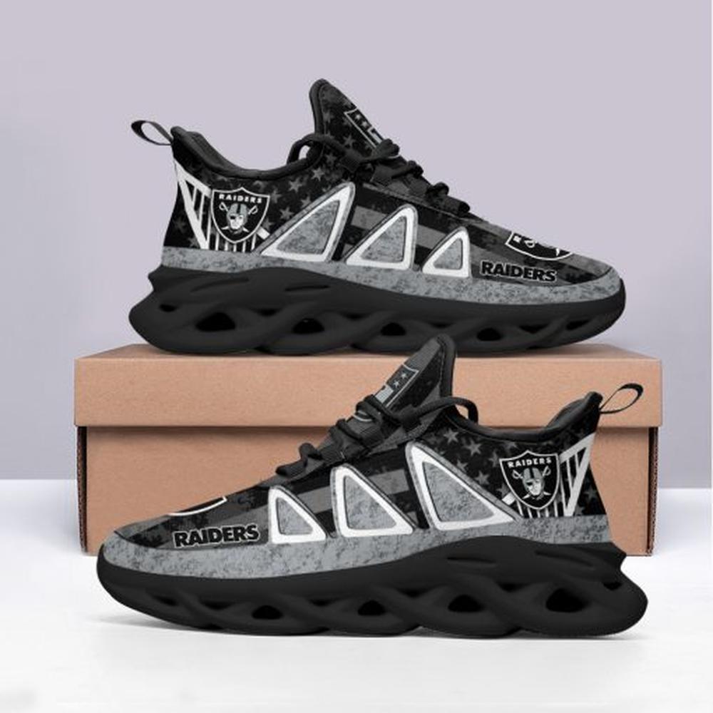 Ideafootwear Las Vegas Raiders Max Soul Shoes Sneakers For Men And Women 55