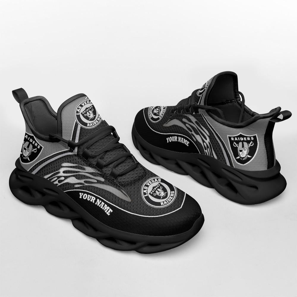 Ideafootwear Las Vegas Raiders Max Soul Shoes Sneakers For Men And Women 64