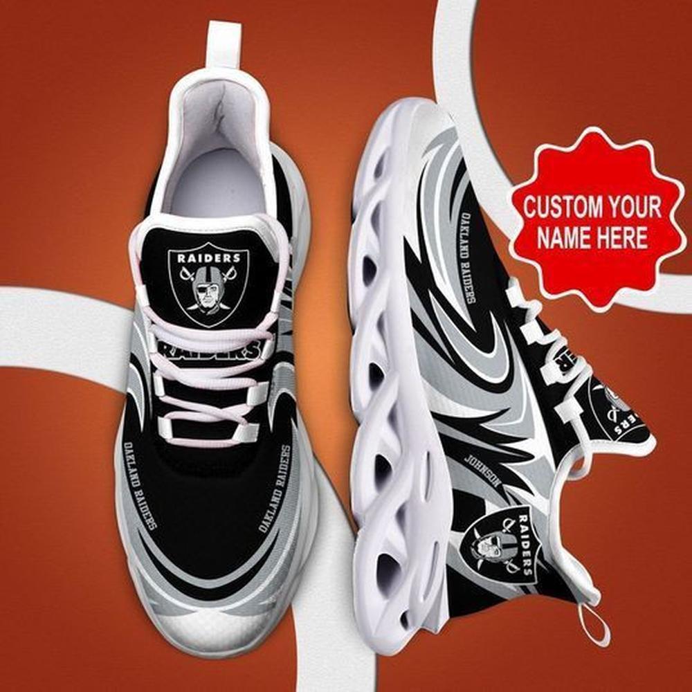 Ideafootwear Las Vegas Raiders Max Soul Shoes Sneakers For Men And Women 83