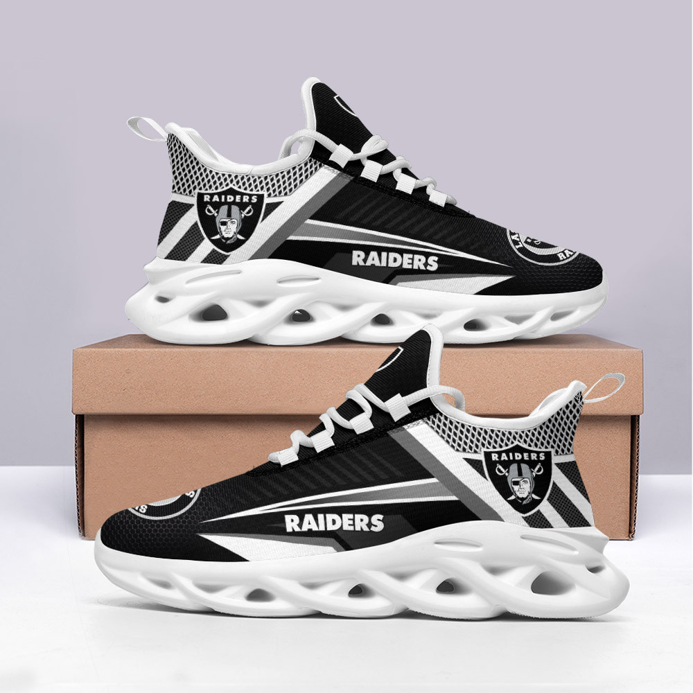 Ideafootwear Las Vegas Raiders Max Soul Shoes Sneakers For Men And Women 19
