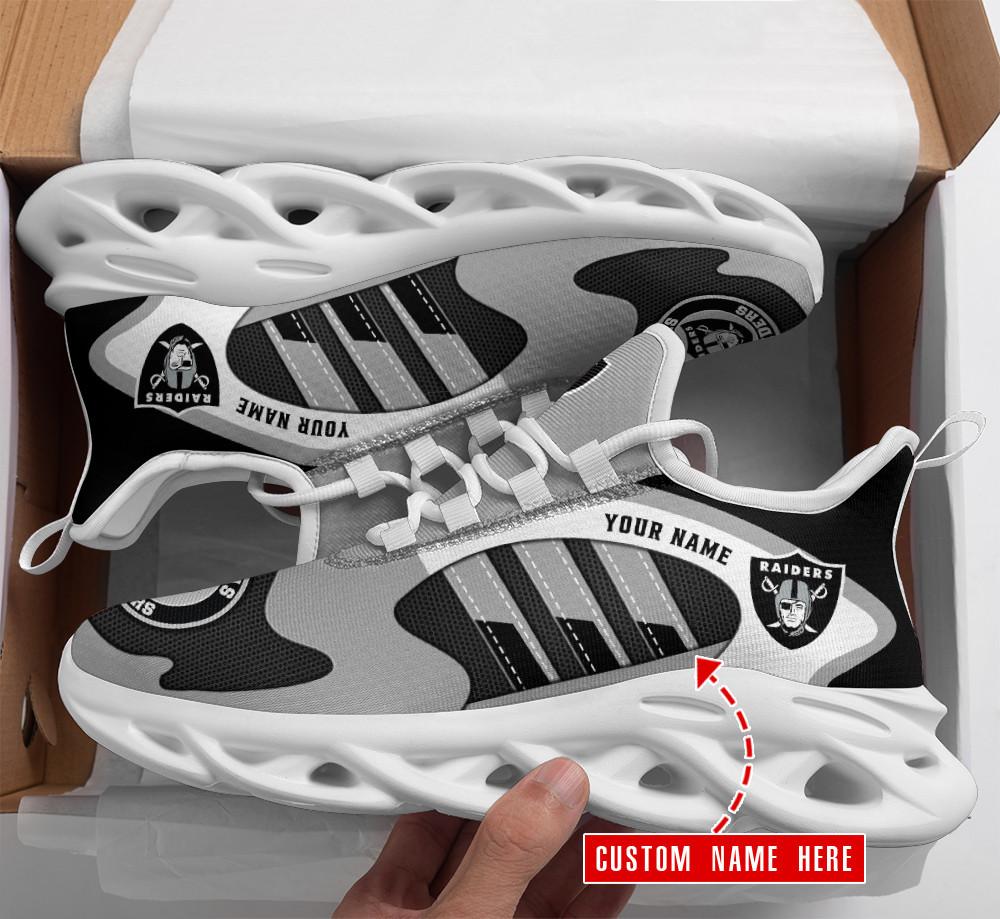Ideafootwear Las Vegas Raiders Max Soul Shoes Sneakers For Men And Women 81