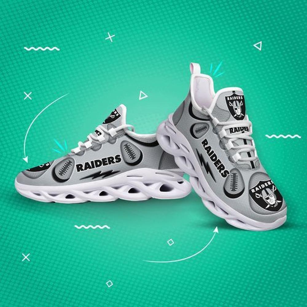 Ideafootwear Las Vegas Raiders Max Soul Shoes Sneakers For Men And Women 106