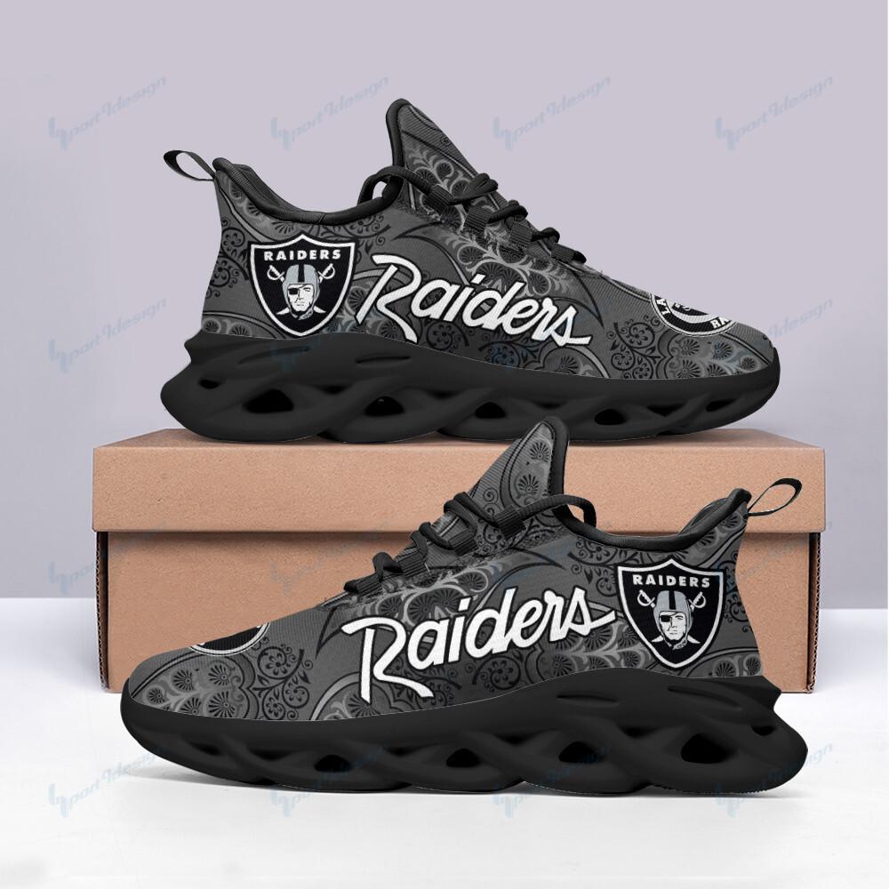 Ideafootwear Las Vegas Raiders Max Soul Shoes Sneakers For Men And Women 36