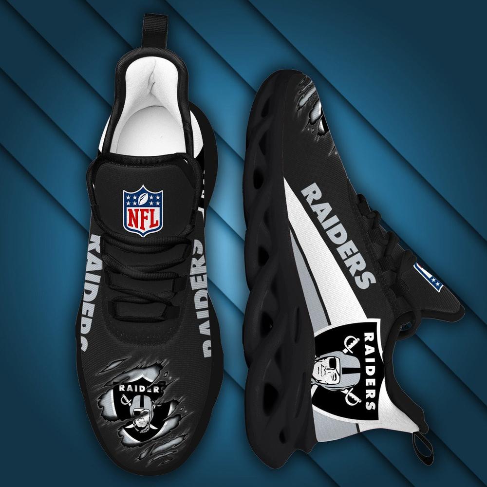 Ideafootwear Las Vegas Raiders Max Soul Shoes Sneakers For Men And Women 17