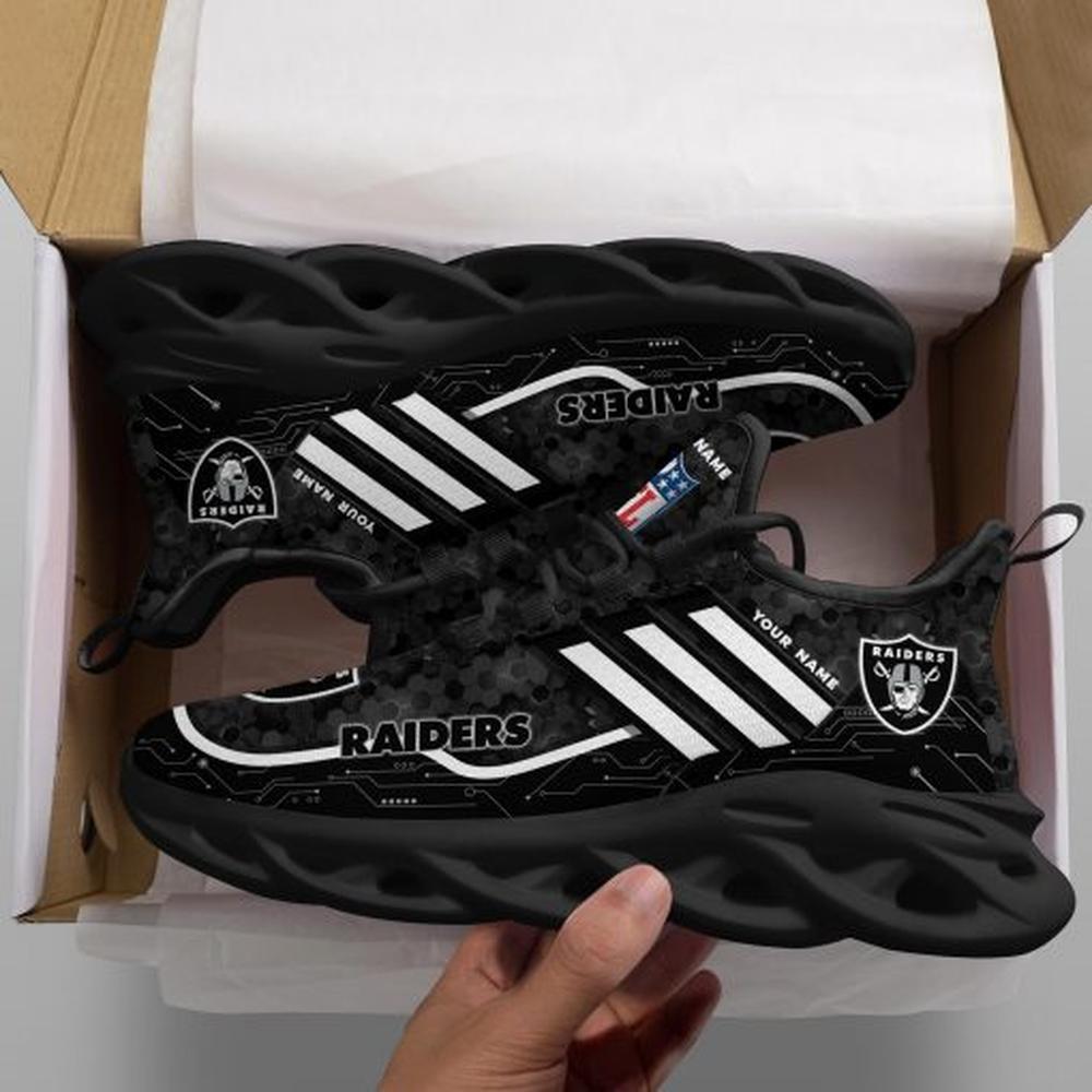 Ideafootwear Las Vegas Raiders Max Soul Shoes Sneakers For Men And Women 103