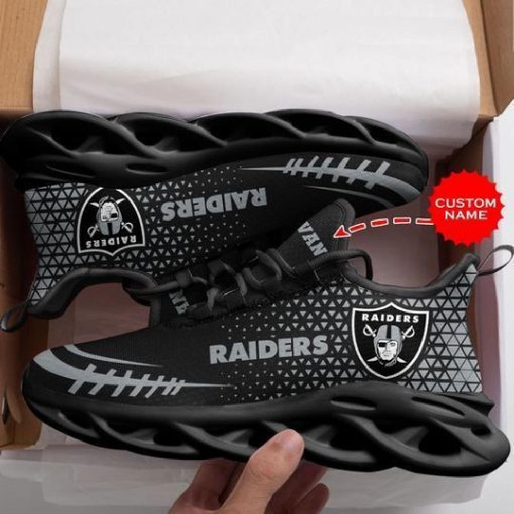 Ideafootwear Las Vegas Raiders Max Soul Shoes Sneakers For Men And Women 88
