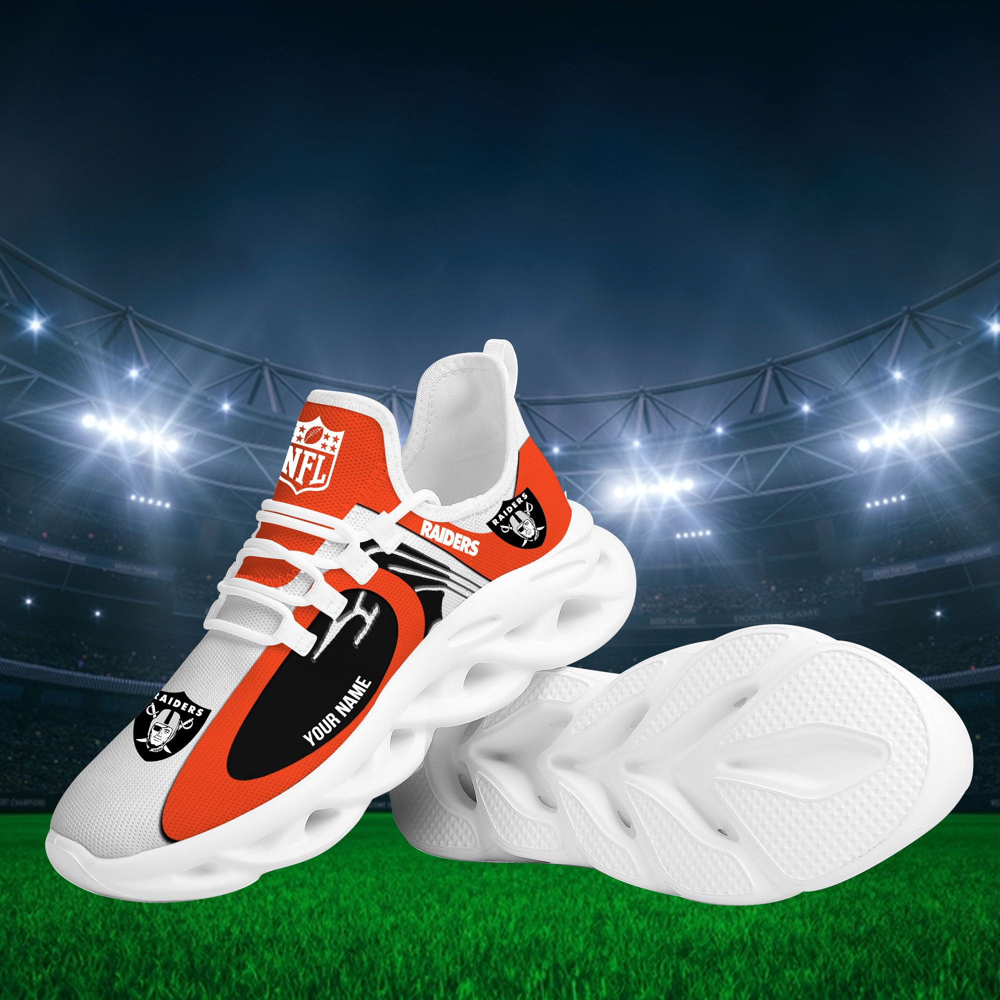Ideafootwear Las Vegas Raiders Max Soul Shoes Sneakers For Men And Women 96