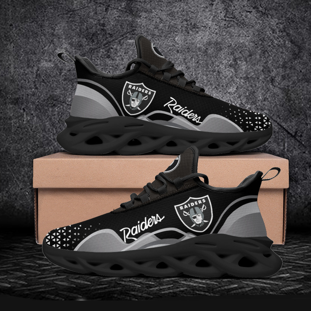 Ideafootwear Las Vegas Raiders Max Soul Shoes Sneakers For Men And Women 121
