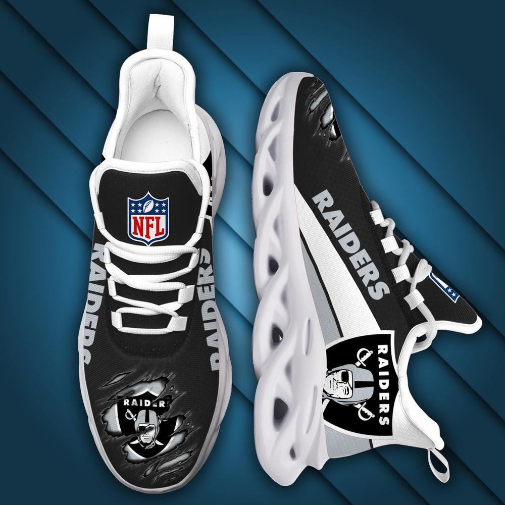 Ideafootwear Las Vegas Raiders Max Soul Shoes Sneakers For Men And Women 17