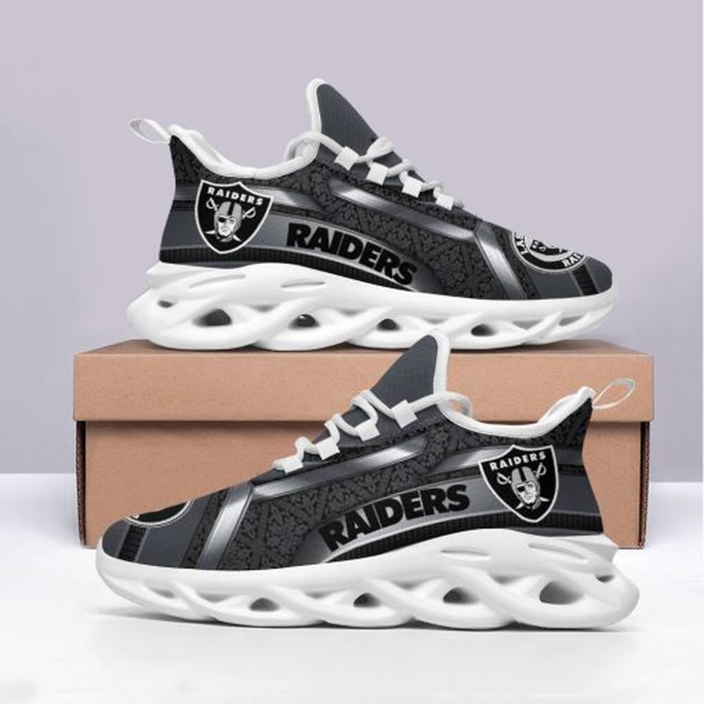 Ideafootwear Las Vegas Raiders Max Soul Shoes Sneakers For Men And Women 28