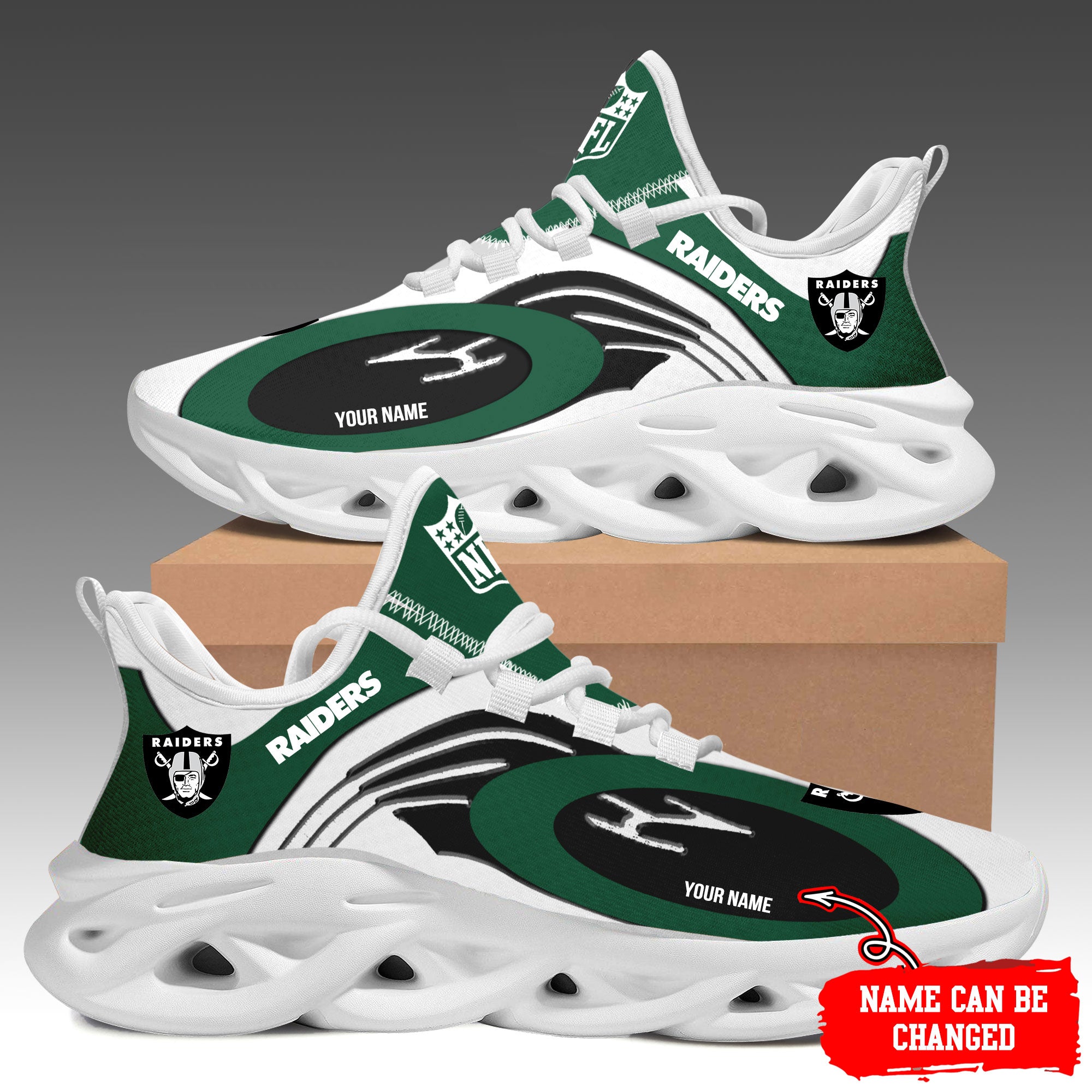 Ideafootwear Las Vegas Raiders Max Soul Shoes Sneakers For Men And Women 62