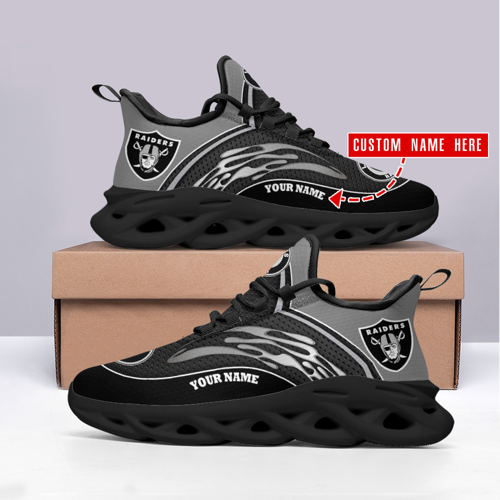 Ideafootwear Las Vegas Raiders Max Soul Shoes Sneakers For Men And Women 64