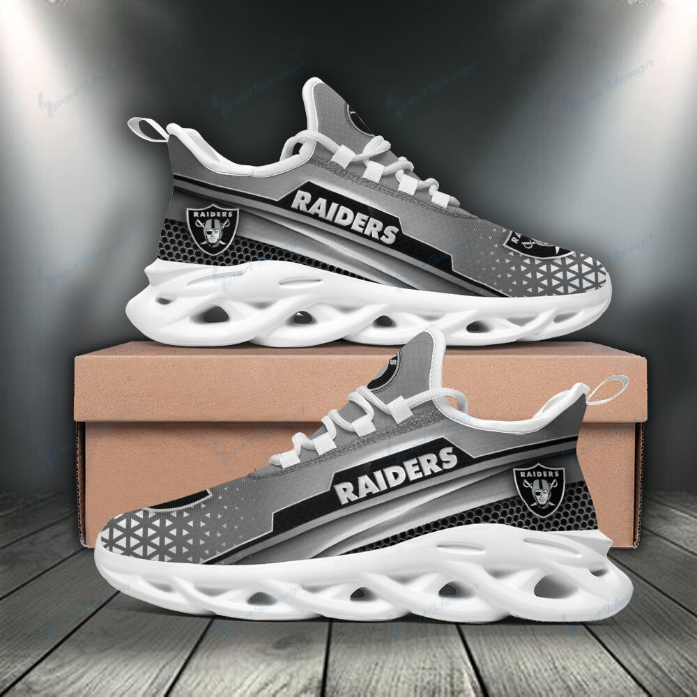 Ideafootwear Las Vegas Raiders Max Soul Shoes Sneakers For Men And Women 35