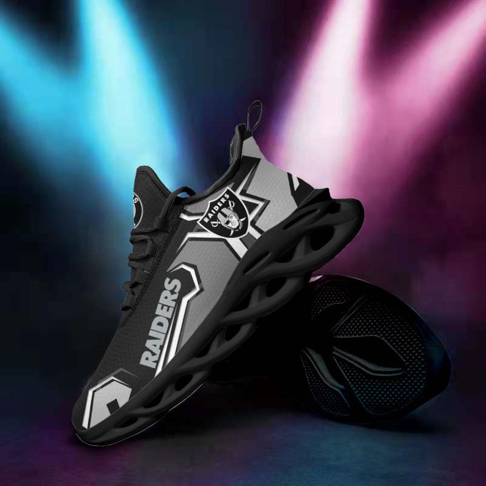 Ideafootwear Las Vegas Raiders Max Soul Shoes Sneakers For Men And Women 8