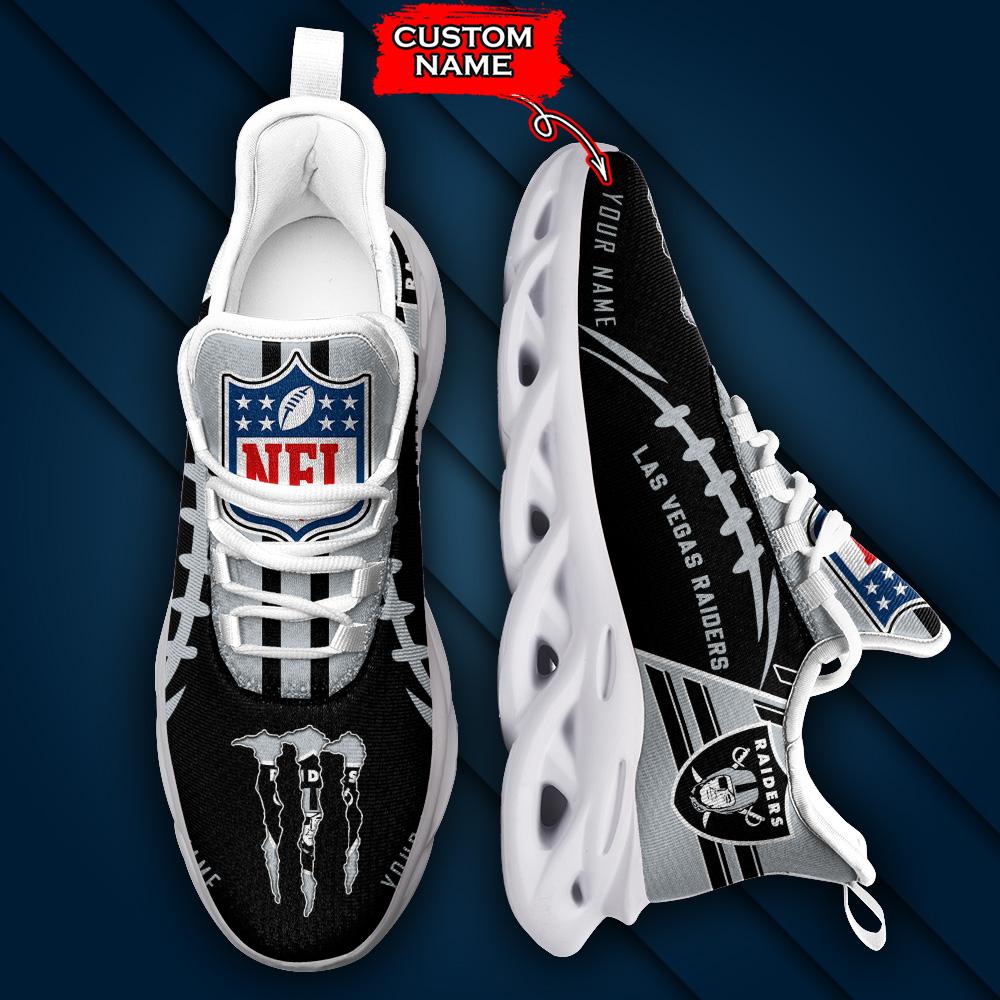 Ideafootwear Las Vegas Raiders Max Soul Shoes Sneakers For Men And Women 77