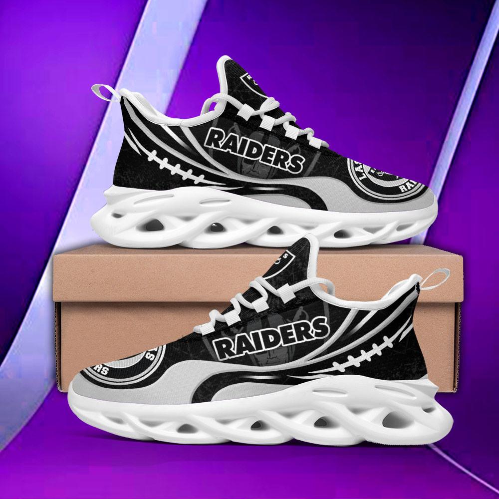 Ideafootwear Las Vegas Raiders Max Soul Shoes Sneakers For Men And Women 40