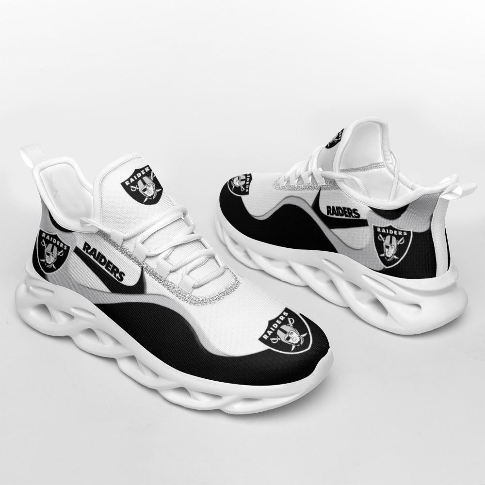 Ideafootwear Las Vegas Raiders Max Soul Shoes Sneakers For Men And Women 16