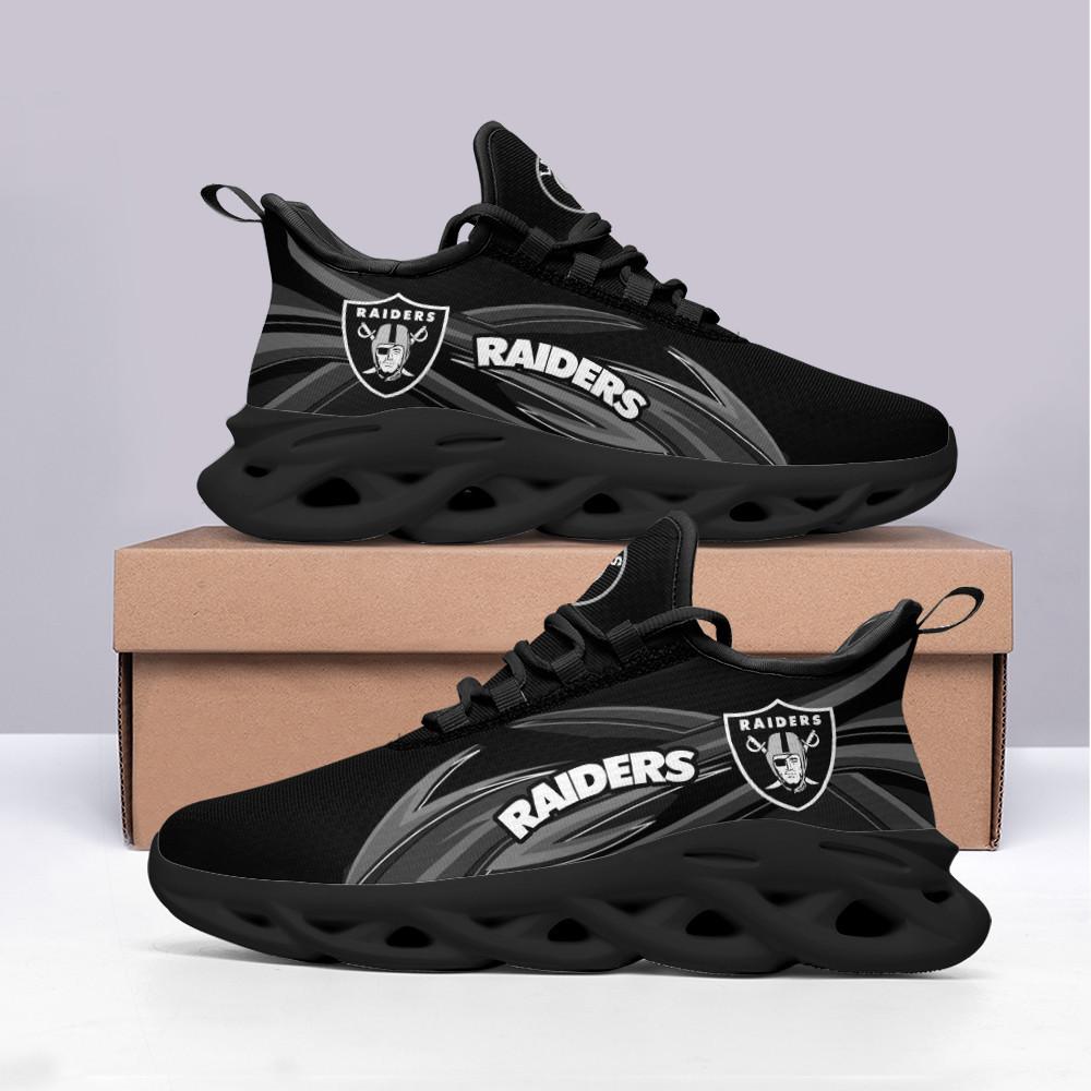 Ideafootwear Las Vegas Raiders Max Soul Shoes Sneakers For Men And Women 4
