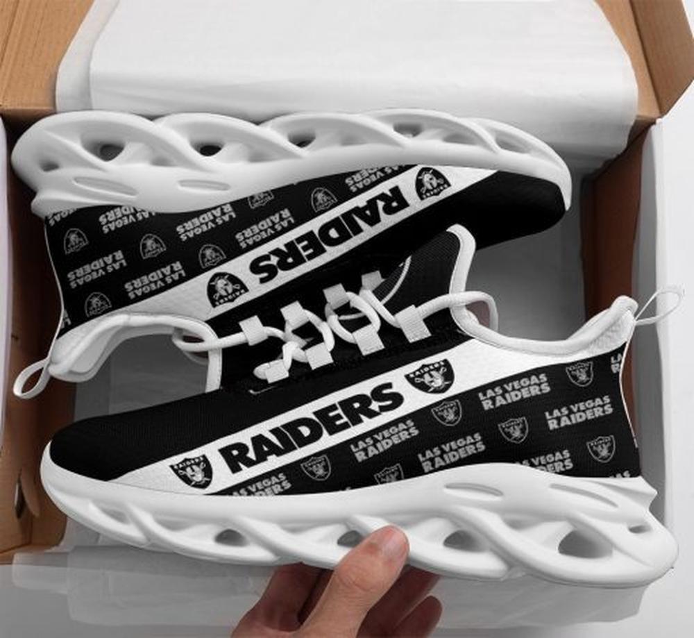 Ideafootwear Las Vegas Raiders Max Soul Shoes Sneakers For Men And Women 110